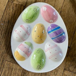 Easter Deviled egg ceramic dish